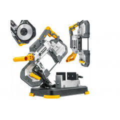 Metāla lentzāģis no PVC ar pamatni, pārnēsājams zāģis ar slīpēšanas jaudu 1200W (PM-PTDM-1200M)