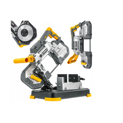 Metāla lentzāģis no PVC ar pamatni, pārnēsājams zāģis ar slīpēšanas jaudu 1200W (PM-PTDM-1200M)