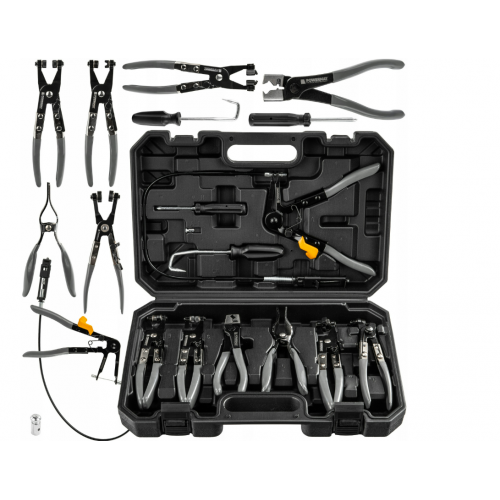 Kabeļu saišu knaibles, skavu komplekts, 9 gab. (PM-SDOZ-9T)