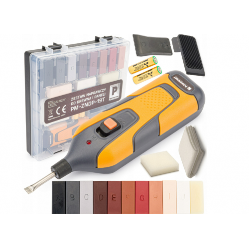 Mēbeļu paneļu remonta komplekts, remonta vasks, 18 daļas (PM-ZNDP-19T)