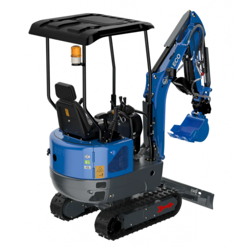 Мини экскаватор 1T, ZTS с двигателем Yoop 192F мощностью 10,4 л.с. от Rippa R10 Eco