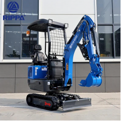 Mini ekskavators R10ECO Canopy 1000 kg ar YOUP192F Euro 5 dzinēju, pilotvadību un hidraulisko pirkstu(R10ECO-CANOPY)