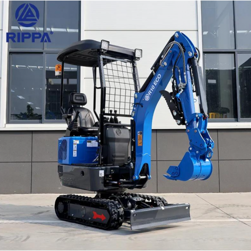 Mini ekskavators R10ECO Canopy 1000 kg ar YOUP192F Euro 5 dzinēju, pilotvadību un hidraulisko pirkstu(R10ECO-CANOPY)