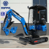 Mini ekskavators 1,5 t Rippa R15ECO ar Kubota D722 13,9 ZS dzinēju, Pilot vadību, hidrolīniju, hidraulisko satvērēju un ātro savienojumu (R15ECO)
