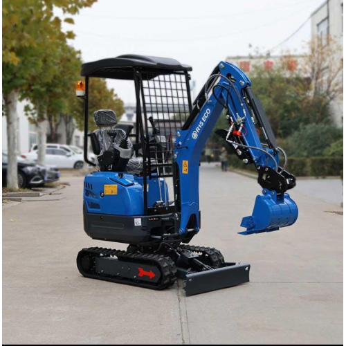 Mini ekskavators 1,5 t Rippa R15ECO ar Kubota D722 13,9 ZS dzinēju, Pilot vadību, hidrolīniju, hidraulisko satvērēju un ātro savienojumu (R15ECO)