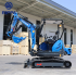Mini ekskavators 2,2 t Rippa R22PRO ar Kubota D1105 24,8 ZS dzinēju, Pilot vadību, hidrolīniju, hidraulisko satvērēju un ātro savienojumu (R22PRO Canopy)