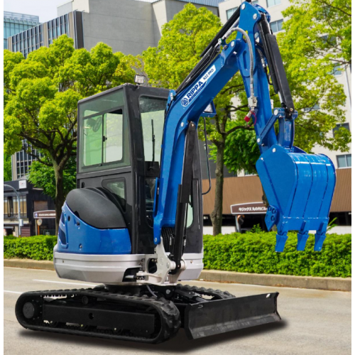 Mini ekskavators 2,2 t Rippa R22PRO ar Kubota D1105 24,8 ZS dzinēju, Pilot vadību, hidrolīniju, hidraulisko satvērēju un ātro savienojumu (R22PRO Canopy)