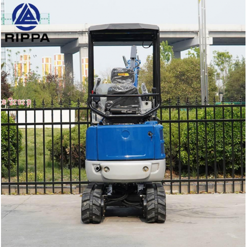 Mini ekskavators 2,2 t Rippa R22PRO ar Kubota D1105 24,8 ZS dzinēju, Pilot vadību, hidrolīniju, hidraulisko satvērēju un ātro savienojumu (R22PRO Canopy)
