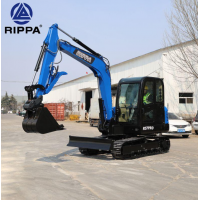 Mini ekskavators RIPPA R57 PRO 5,7 t ar Kubota V2607 Stage V dzinēju, kabīni ar apsildi un gaisa kondicionieri, hidraulisko ātro sakabi (R57PRO)