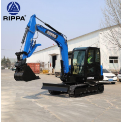 Mini ekskavators RIPPA R57 PRO 5,7 t ar Kubota V2607 Stage V dzinēju, kabīni ar apsildi un gaisa kondicionieri, hidraulisko ātro sakabi (R57PRO)