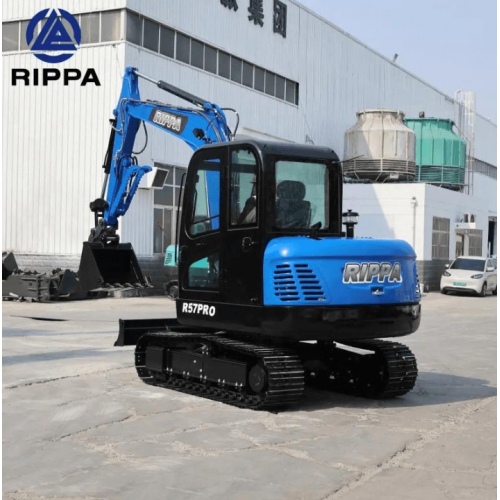 Mini ekskavators RIPPA R57 PRO 5,7 t ar Kubota V2607 Stage V dzinēju, kabīni ar apsildi un gaisa kondicionieri, hidraulisko ātro sakabi (R57PRO)