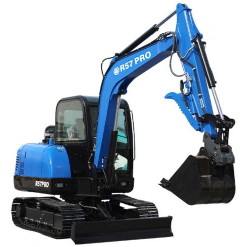 Mini ekskavators RIPPA R57 PRO 5,7 t ar Kubota V2607 Stage V dzinēju, kabīni ar apsildi un gaisa kondicionieri, hidraulisko ātro sakabi (R57PRO)