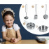 Bērnu rotaļu koka virtuve ar piederumiem 70(129)х29,5х98cm RC-836 (JS7836)
