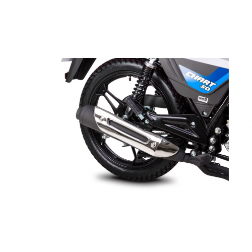 Reģistrējams benzīna mopēds 50cm3 18"/18" 4T mehanika ROMET CHART 50 2026 no ROMET MOTORS (ROMET CHART 50 2026)