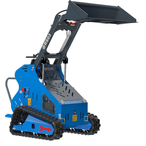 Mini iekrāvējs RIPPA RS03 ECO 1000 kg, Briggs & Stratton XR2100 dzinējs 13,5 ZS (420 cm³), EURO 5, kauss komplektā, hidrauliskā ātrā sakabe (RS03ECO)