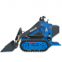 Mini iekrāvējs RIPPA RS04 ECO 1,0 t ar Briggs & Stratton XR2100 420 cm³ 13,5 ZS, kāpurķēžu, ar hidraulisko ātro sakabi un papildu hidrolīniju (RS04ECO-B&SXR2100)
