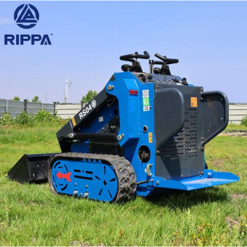 Mini iekrāvējs RIPPA RS04 ECO 1,0 t ar Briggs & Stratton XR2100 420 cm³ 13,5 ZS, kāpurķēžu, ar hidraulisko ātro sakabi un papildu hidrolīniju (RS04ECO-B&SXR2100)