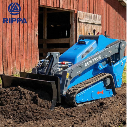 Rippa RS06 PRO 1,2 t mini iekrāvējs ar Kubota D1105 Stage V 25 ZS dzinēju, kāpurķēžu, ar hidraulisko ātro savienotāju, kausu un papildu hidraulisko līniju (RS06PRO)