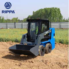Mini iekrāvējs RIPPA RS07 PRO 670 kg, Kubota D1105 dzinējs 24,8 ZS (1123 cm³), EURO 5, slēgta kabīne, pilotvadības kursorsviras, kauss komplektā (RS07PRO)