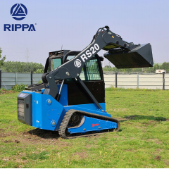 Gāpurķēžu mini iekrāvējs RIPPA RS20 PRO Kubota V2607 EFI 66,9 ZS, Stage V / EPA Tier 4, slēgta kabīne ar kondicionieri un apsildi, pilotvadība, kauss komplektā (RS20PRO)