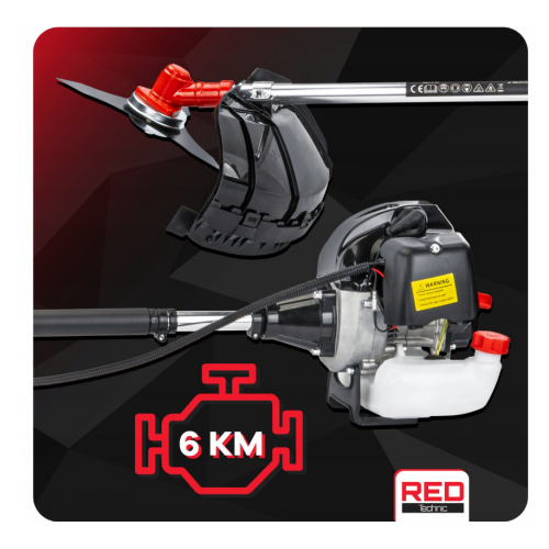 Benzīna trimmeris komplekts 6 KM no PowerMat  (RTKS0150 )