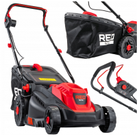 Elektriskais zāles pļāvējs 2600W, 38cm, 30-75mm no RED TECHNIC (RTKSE0148)