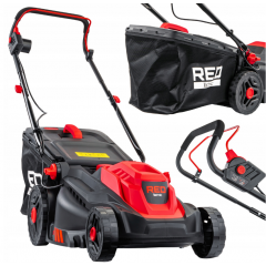 Elektriskais zāles pļāvējs 2600W, 38cm, 30-75mm no RED TECHNIC (RTKSE0148)
