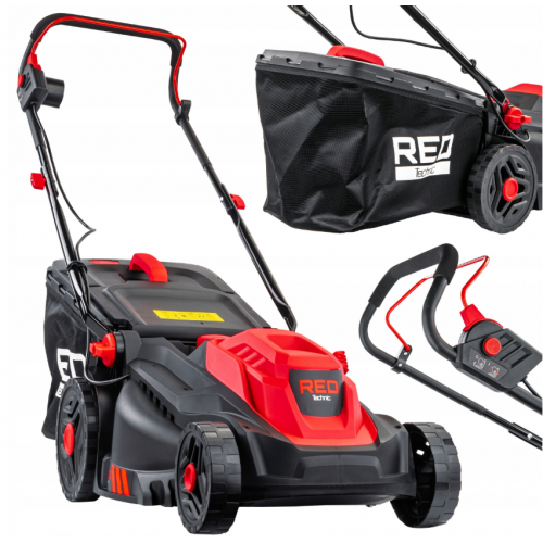 Elektriskais zāles pļāvējs 2600W, 38cm, 30-75mm no RED TECHNIC (RTKSE0148)