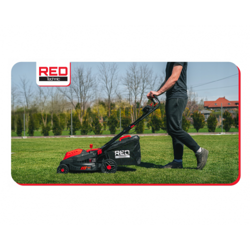 Elektriskais zāles pļāvējs 2600W, 38cm, 30-75mm no RED TECHNIC (RTKSE0148)
