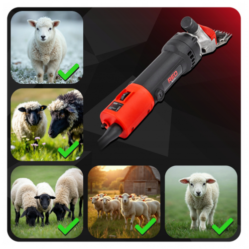 Elektriskā dzīvnieku, aitu griešanas mašīna - trimmeris 600 W, 2600 apgr./min no Red Technic (RTMDSO0147)