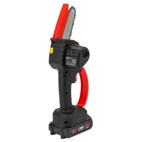 Mini akumulatora ķēdes zāģis 4" līdz 12 cm 20V RED TECHNIC (RTMPA0022)