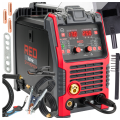 Invertora metināšanas aparāts MIG-MAT (MIG-MAG / FLUX / MMA / LIFT-TIG) RED TECHNIC 30-250 A (RTMSTF0002)