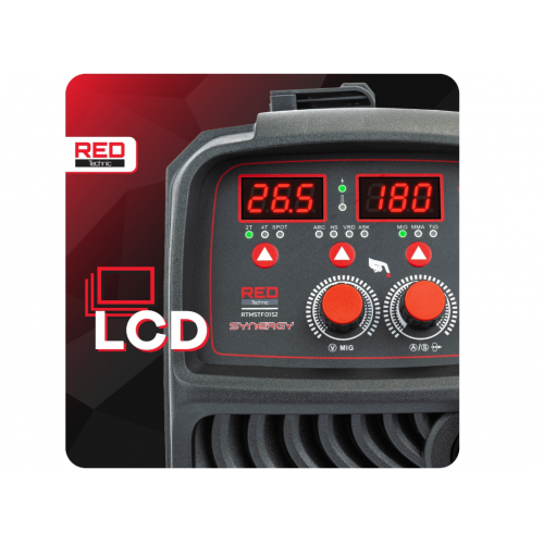 Invertora metināšanas iekārta MIG, pusautomātiska, MIG MAG, MMA, LIFT-TIG, SYN plūsma (RTMSTF0152)