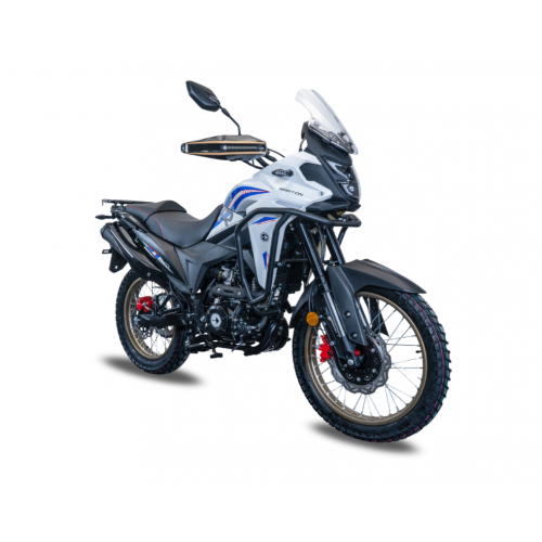 Reģistrējams benzīna motocikls 4T 125cm3 19"/17" manuāls no Barton Motors (Barton Rally 125 Duo )