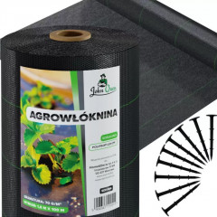 Agrotekstils / Agroplēve / dārza pārsegs pret nezālēm 70 g/m² / 1,6x100m + 100 gab kniedes (SDH184)