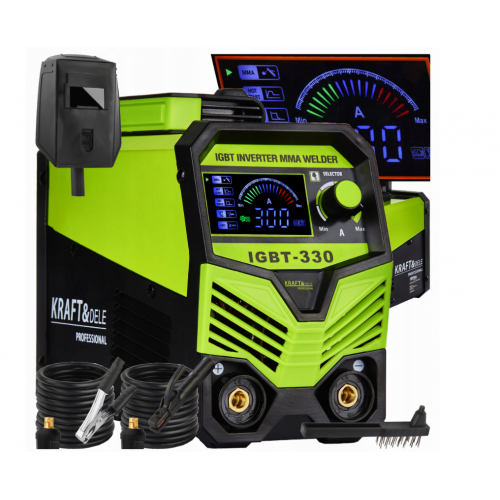 Invertora metināšanas iekārta MMA IGBT LIFT TIG LCD 330A KD1879