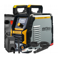 Invertora metināšanas iekārta MMA TIG PULSE 340A 230V viegls 5kg IP21S Kraft&Dele (KD3431)