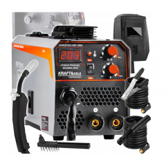 Invertora metināšanas iekārta  MIG MAG FLUX MMA 250A, IGBT bezgāzes no KRAFT&DELE (KD1788)