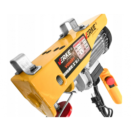 Elektriskā celtniecības vinča 230V trošu vinča 600Kg 1050W no Verke (V06051)