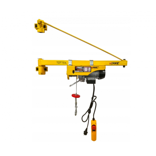 Elektriskā celtniecības vinča 230V trošu vinča 600Kg 1050W no Verke (V06051)