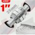 Ugunsdzēsības šļūtenes ātrās savienošanas savienotājs - 1" (25 mm) no Verke (V60160)