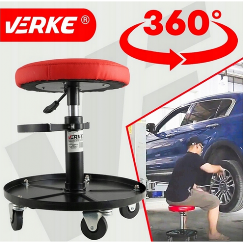 Darbnīcas grozāmais krēsls + ar apakšējo plauktu  no Verke  (V83260)