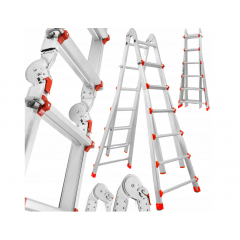 Daudzfunkcionālas salokāmas kāpnes 150kg, 4x6 no Verke (V87102)
