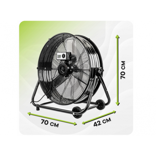 Grīdas ventilators 61 cm, 300 vati, liels un jaudīgs (VELWEPR0007)
