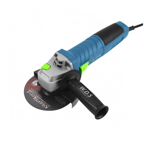 Leņķa slīpmašīna 125mm/1500W + 10 disku komplekts no Kraft&Dele  (WDS2135)