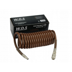 Kompresora pneimatiskā šļūtene 8x12mm/5m/8bar spirālveida no  Kraft&Dele (WDS2150)
