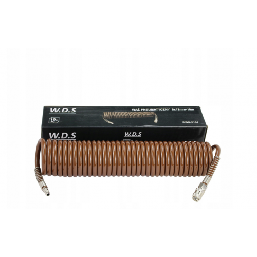 Kompresora pneimatiskā šļūtene 8x12mm/10m/8bar spirālveida no  Kraft&Dele (WDS2151)