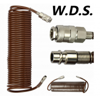 Kompresora pneimatiskā šļūtene 8x12mm/15m/8bar spirālveida no Kraft&Dele (WDS2152)