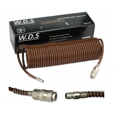Kompresora pneimatiskā šļūtene 5x8mm/10m/8bar spirālveida no  Kraft&Dele (WDS2155)