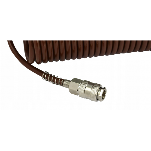 Kompresora pneimatiskā šļūtene 5x8mm/15m/8bar spirālveida no  Kraft&Dele (WDS2156)